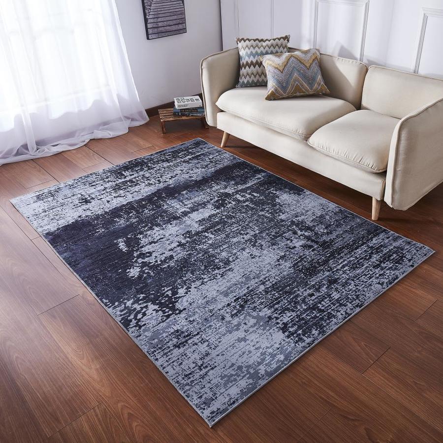 Amazing Rugs 8 x 11 Gray Indoor Oriental Area Rug in the Rugs ...