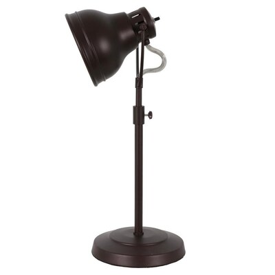 Decor Therapy 21 In Oil Rubbed Bronze W Gold Inner Shade Desk Lamp Oil Rubbed Bronze W Gold Inner Shade
