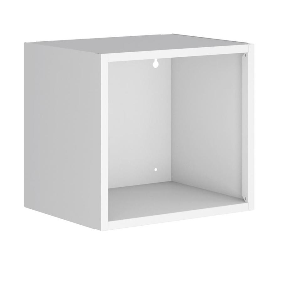 Manhattan Comfort Smart Floating Cube Display Shelf In White At