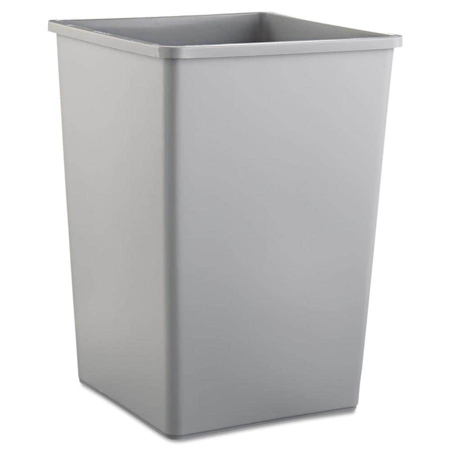 Rubbermaid Commercial Products Untouchable 1 35-Gallon Gray Commercial Recycling Bin