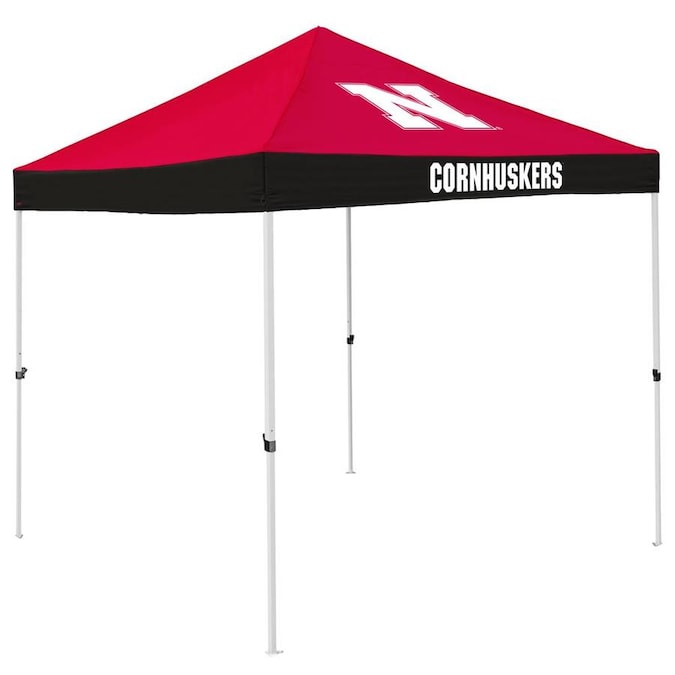 Logo Brands Nebraska Cornhuskers 9 Ft L Square Team Color Pop Up Canopy