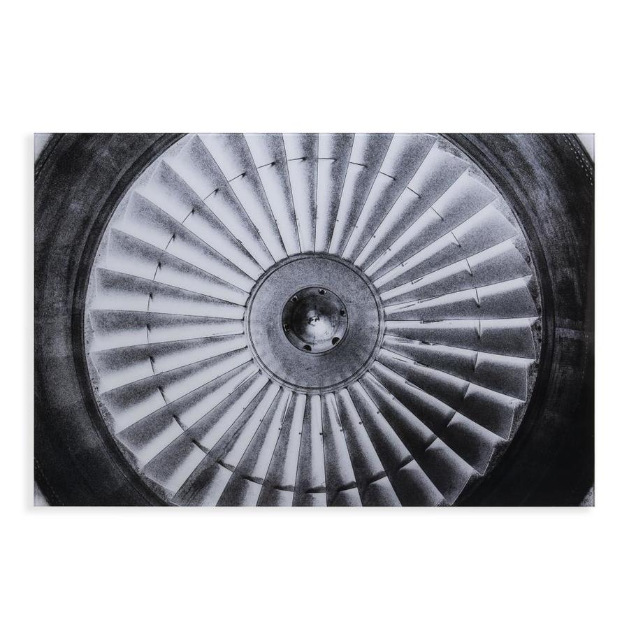 Boston Loft Furnishings Fletta Jet Engine Glass Wall Art At