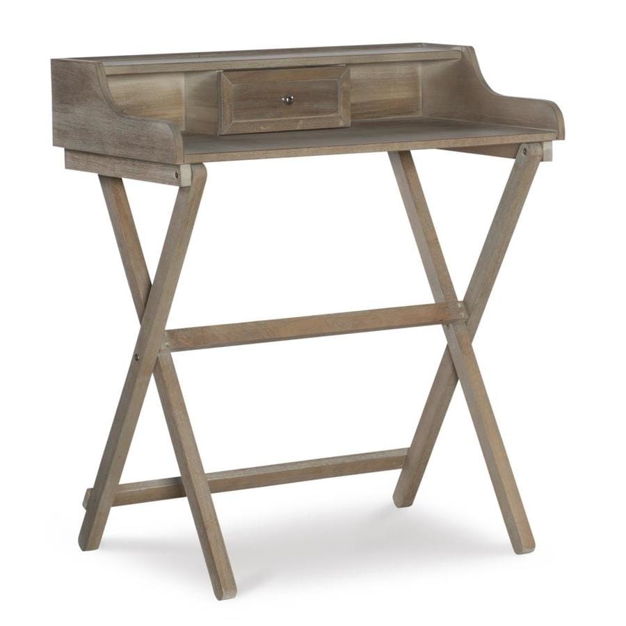 Linon Coy Gray Wash Folding Desk At Lowes Com