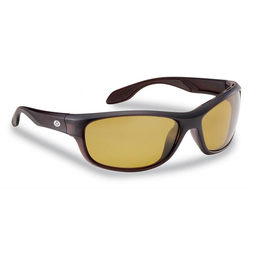 Flying Fisherman Cayo Polarized Sunglasses Matte Bronze Frame Yellow
