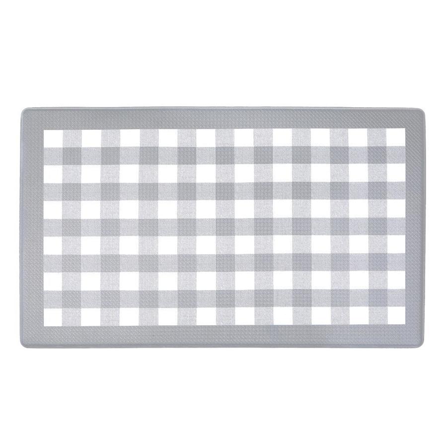 Achim Anti Fatigue Mat Gray Rectangular Anti Fatigue Mat Common