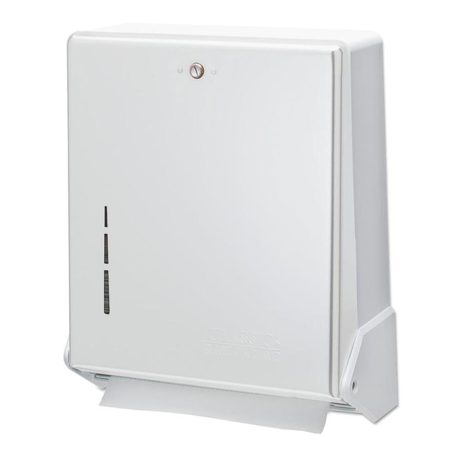 San Jamar White Cfold Pull Paper Towel Dispenser in the Paper Towel