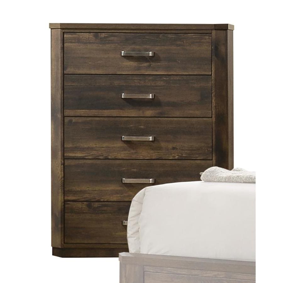 ACME Furniture Elettra Rustic Walnut 5-Drawer Chest