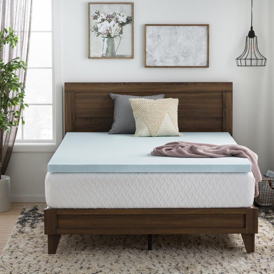 Brookside 2.5-in D Memory Foam Queen Hypoallergenic Mattress Topper in the  Mattress Covers & Toppers department at Lowes.com