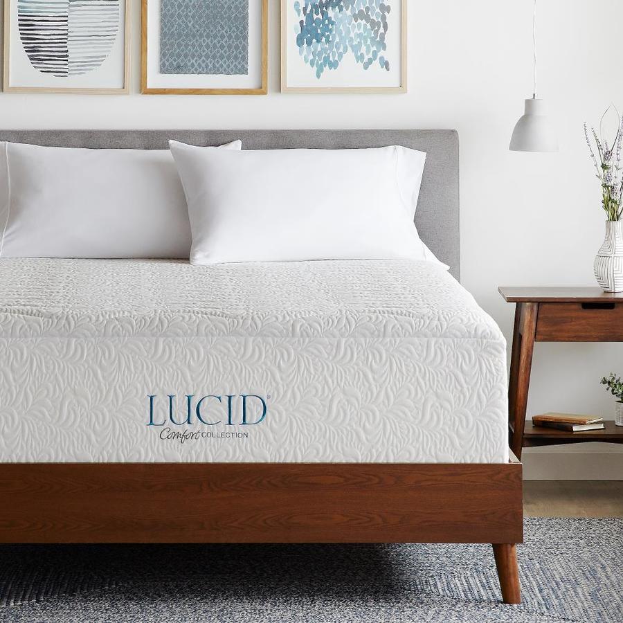 LUCID Comfort Collection 16-in Soft Twin Memory Foam Mattress in the ...