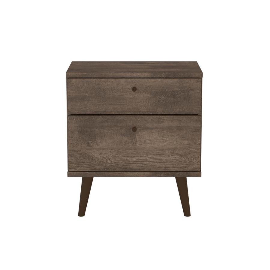 Safavieh Brandy Gray Walnut Nightstand In The Nightstands Department At Lowes Com