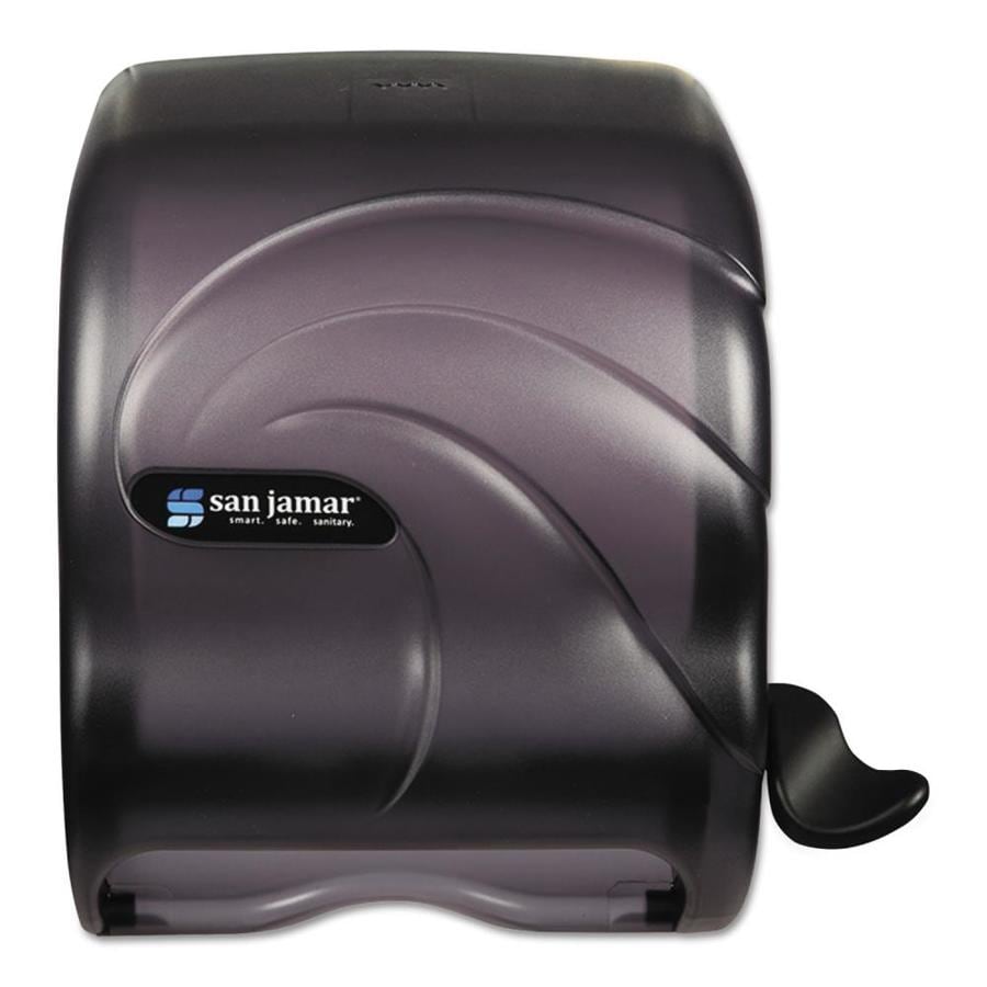 San Jamar Element Lever Roll Towel Dispenser, Oceans, Black, 12-1/2 x 8-1/2 x 12-3/4