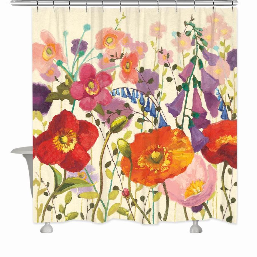 Laural Home Color Print Temps Shower Curtain 71x72 in the Shower ...