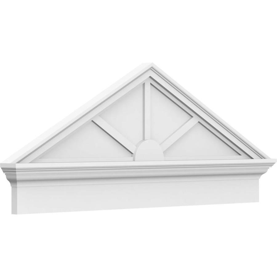 Ekena Millwork Peaked Cap 3 Spoke 40 In X 2 3 4 In Unfinished Pvc