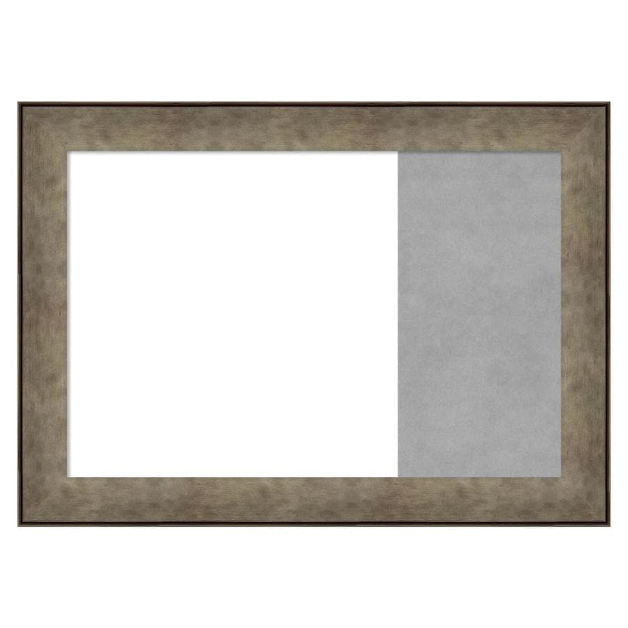 Amanti Art Framed Multi Functional White Dry Erase And Magnetic Combo Board Pounded Metal In The Memo Boards Department At Lowes Com