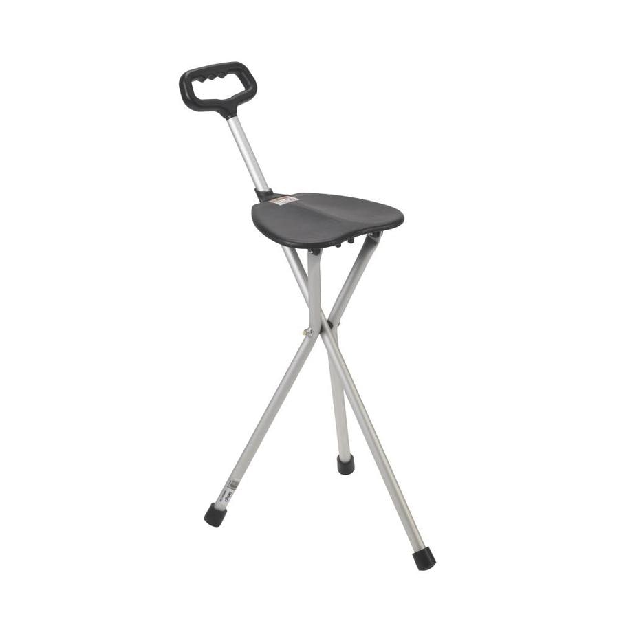 Drive Medical Folding Lightweight Cane Seat, Silver