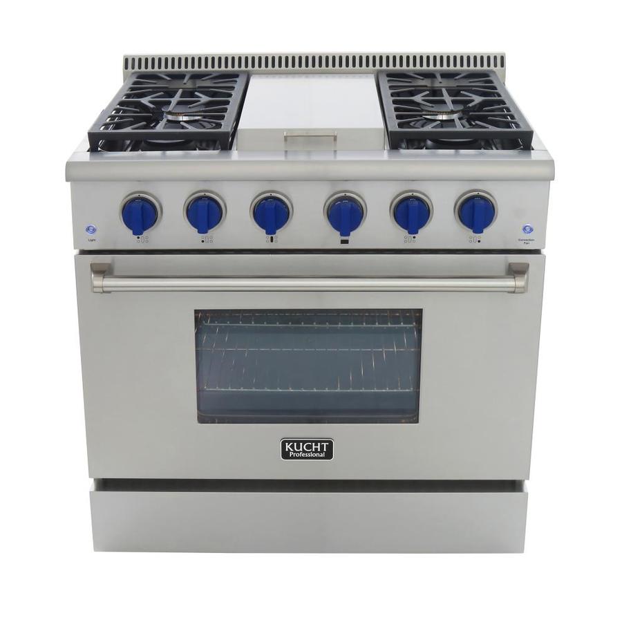 Kucht Professional 36 In 5 2 Cu Ft Natural Gas Range With Sealed