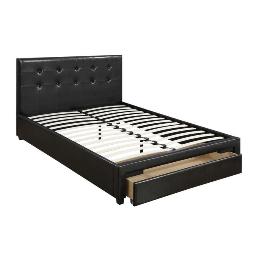 Benzara Queen Bed With Drawer At Lowes Com