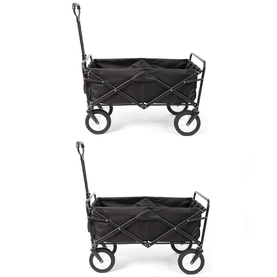 Mac Sports Mac Sports Colla-PSIble Folding Frame Outdoor Garden Utility Wagon Cart (2 Pack)