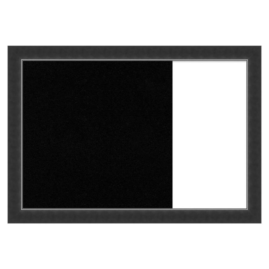 Amanti Art Framed Multi Functional Black Cork And White Dry Erase