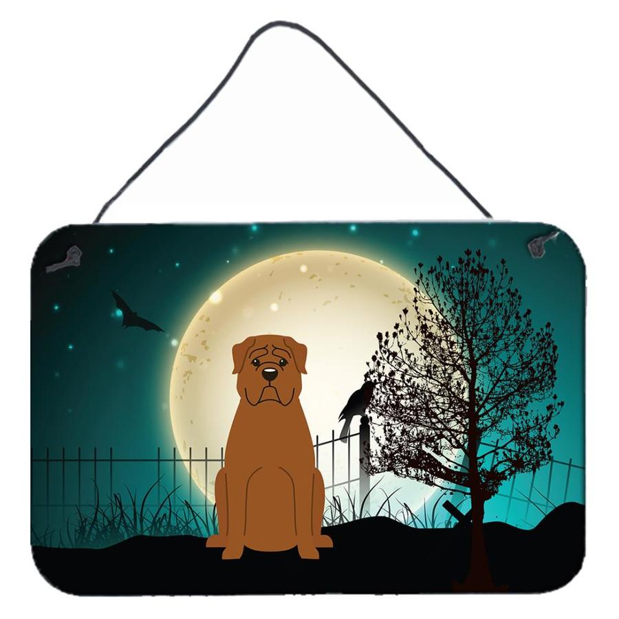 Caroline's Treasures Halloween Scary Dogue De Bourdeaux Wall or Door Hanging Prints