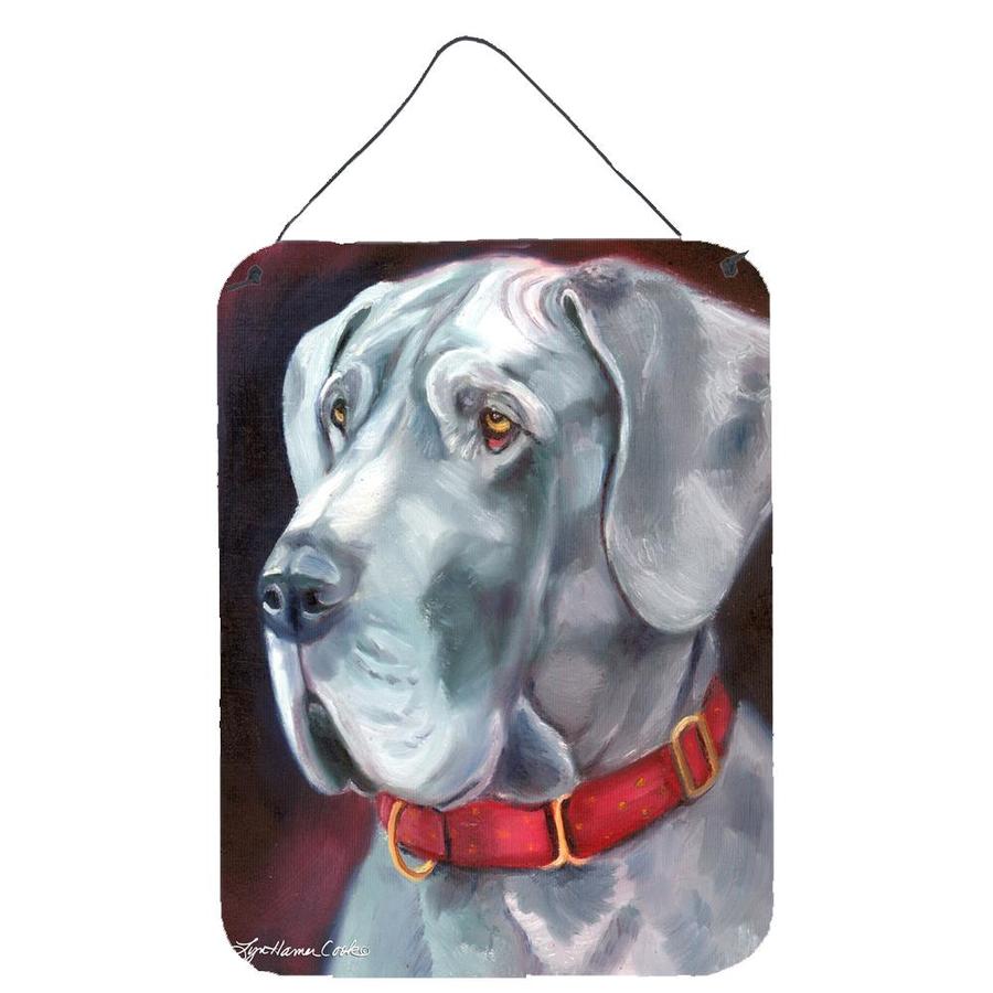 Caroline S Treasures Great Dane Natural Ears Red Collar Wall Or