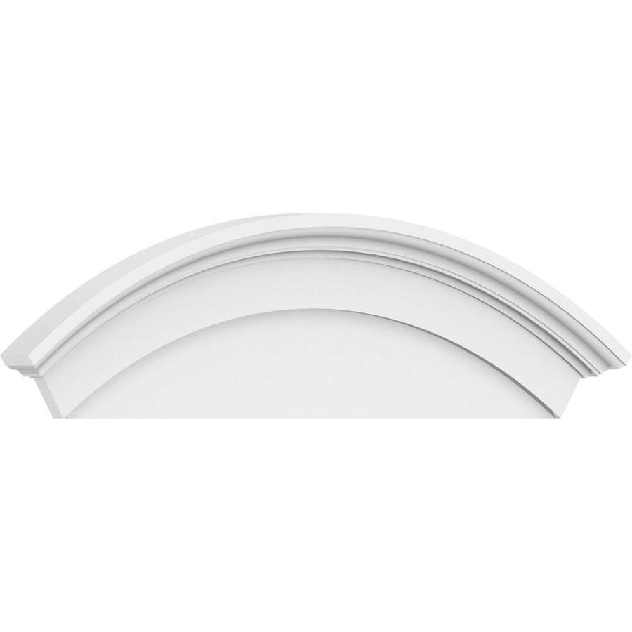 Ekena Millwork Arched 48 In X 14 In Unfinished Pvc Pediment Entry