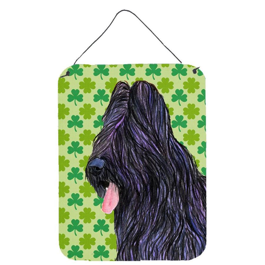 Caroline's Treasures Briard St. Patrick's Day Shamrock Portrait Wall or Door Hanging Prints