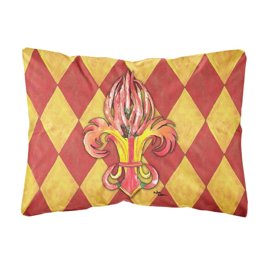 Caroline S Treasures Peppers Fleur De Lis Canvas Fabric Decorative
