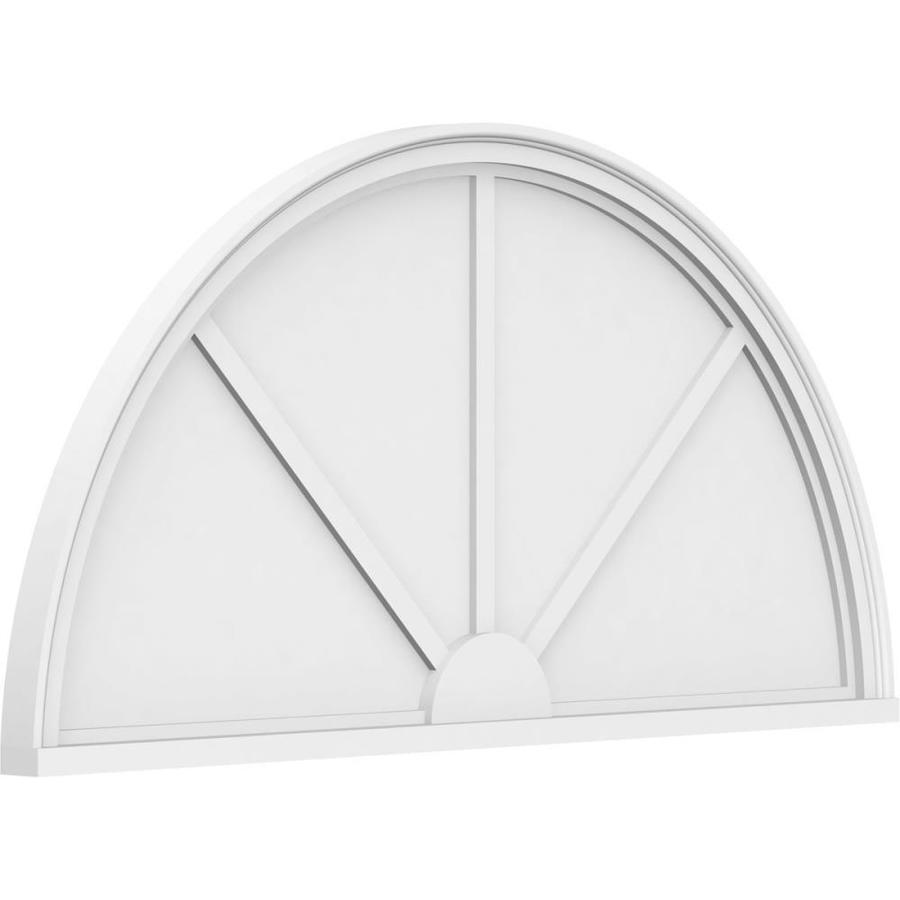 Ekena Millwork Half Round 3 Spoke 6 Ft 10 In X 41 In Unfinished