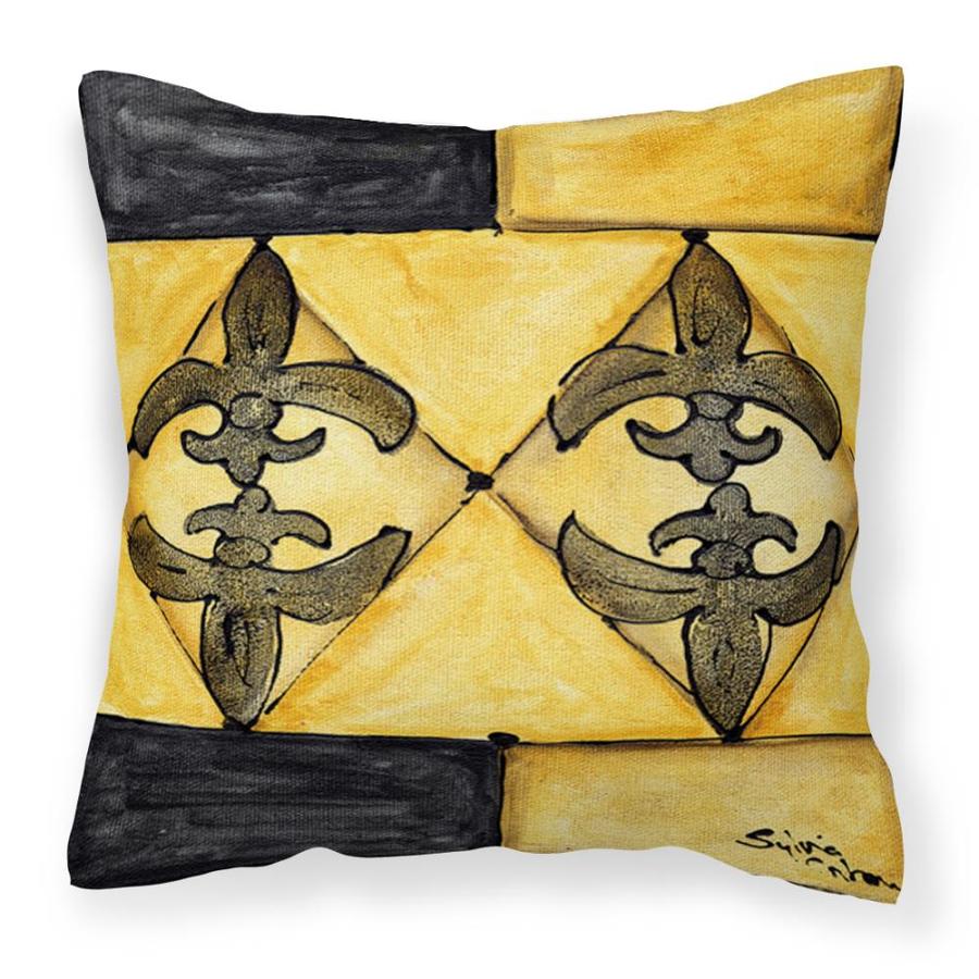 Caroline S Treasures Fleur De Lis Fabric Decorative Pillow At
