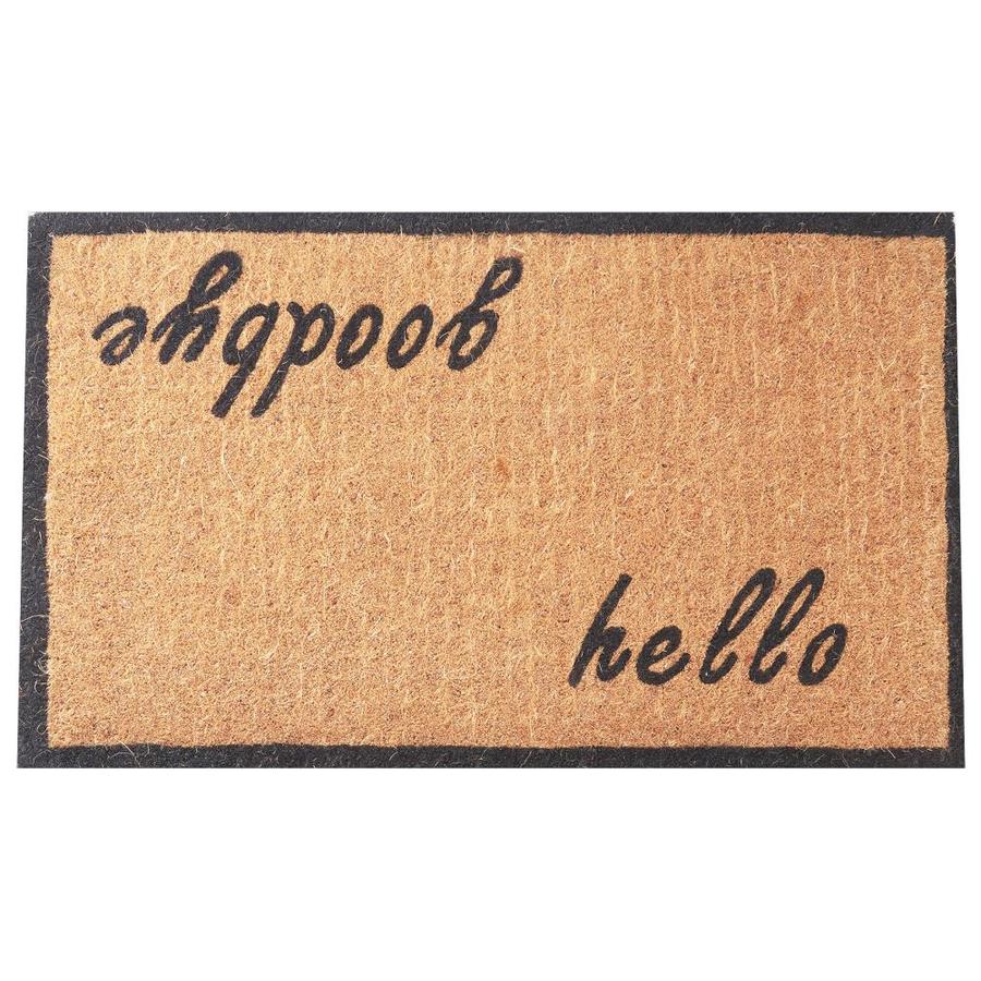 Envelor doormat 11/2ft x 21/2ft Brown Rectangular Outdoor