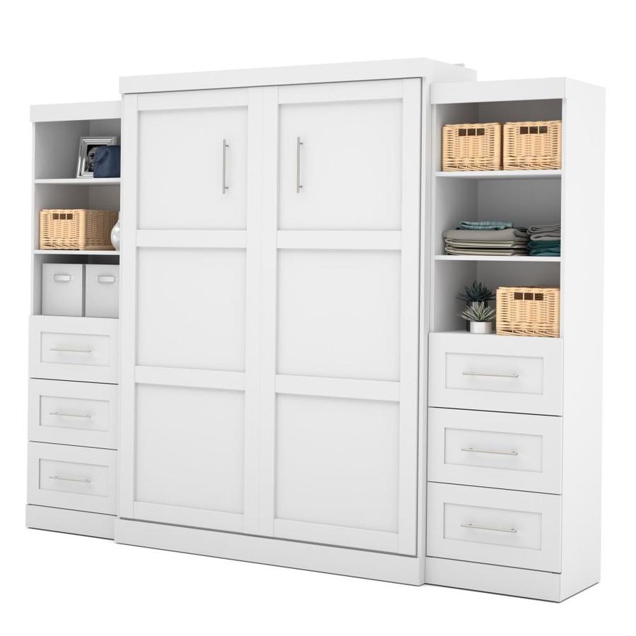 Bestar Pur White Queen Murphy Bed In The Beds Department At Lowes Com