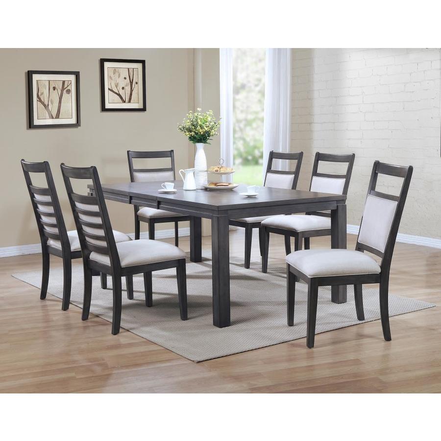 Sunset Trading Shades of Gray Weathered Grey Dining Room Set with ...