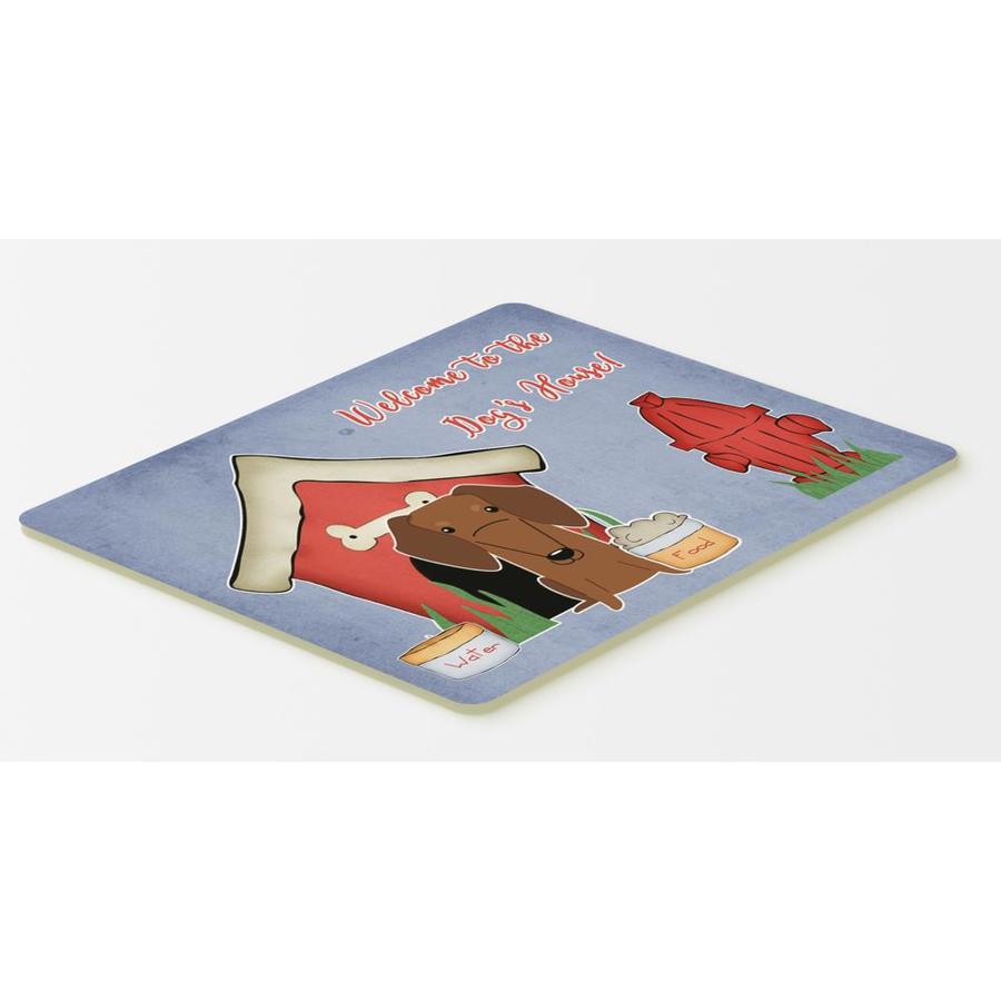 Caroline's Treasures Dog House Collection Dachshund Red Brown Kitchen or Bath Mat 20x30