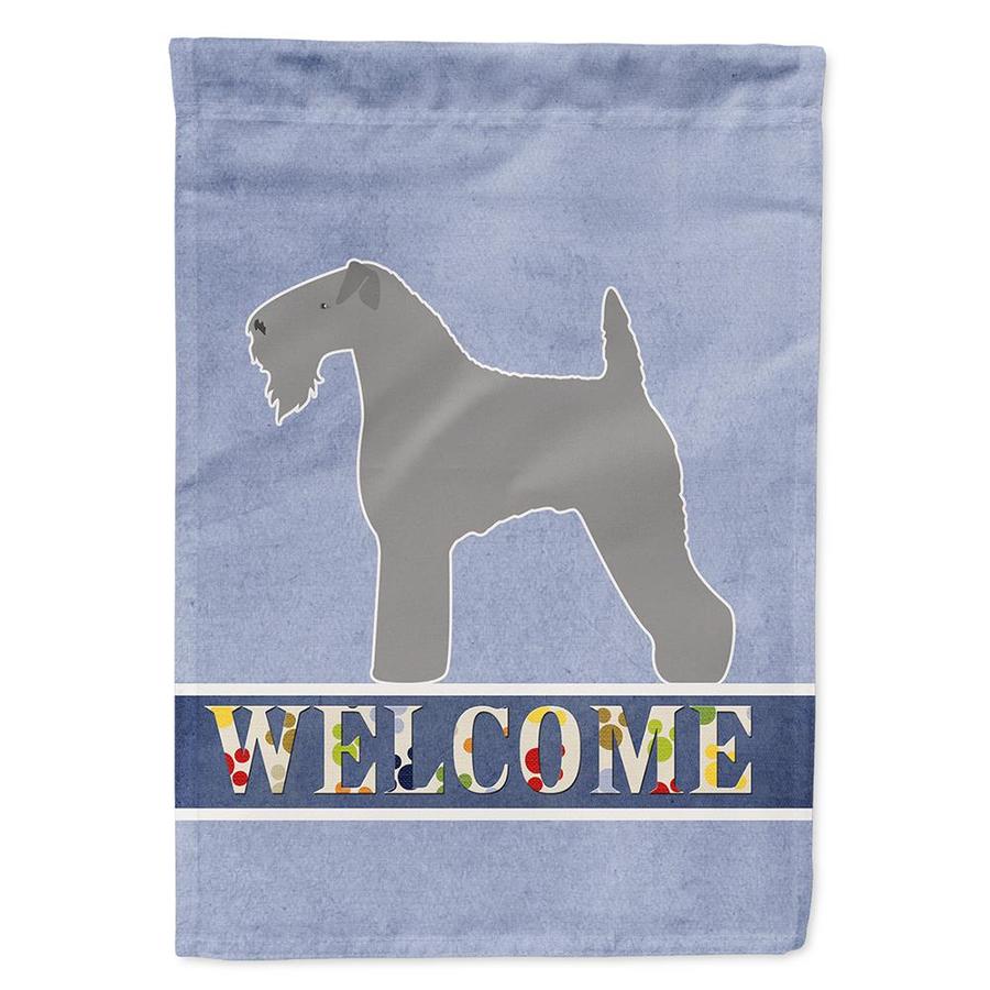 Caroline's Treasures Kerry Blue Terrier Wee Flag Canvas House Size