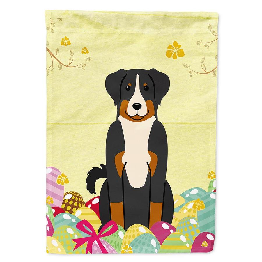 Caroline's Treasures Easter Eggs Appenzeller Sennenhund Flag Canvas House Size