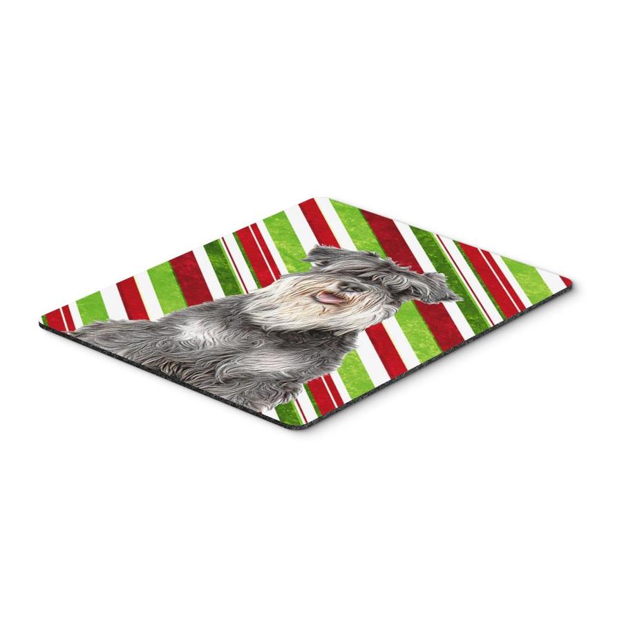 Caroline's Treasures Candy Cane Holiday Christmas Schnauzer Mouse Pad, Hot Pad or Trivet