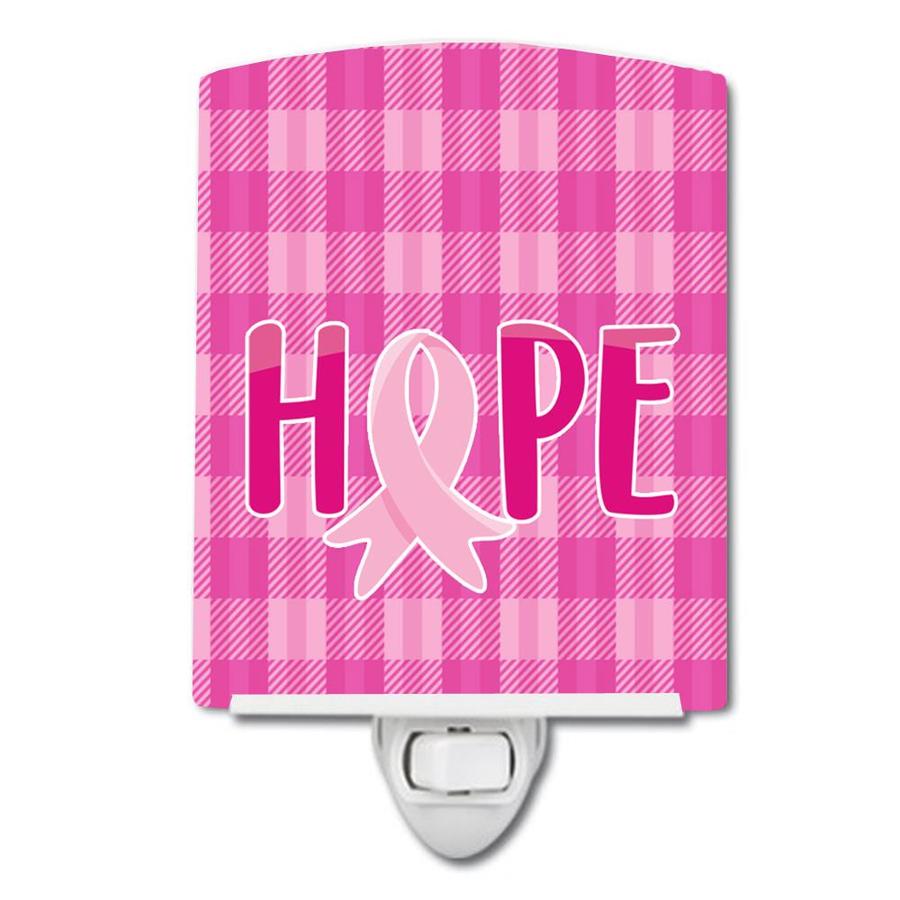 Caroline's Treasures Breast Cancer Awareness Ribbon Hope Ceramic Night Light