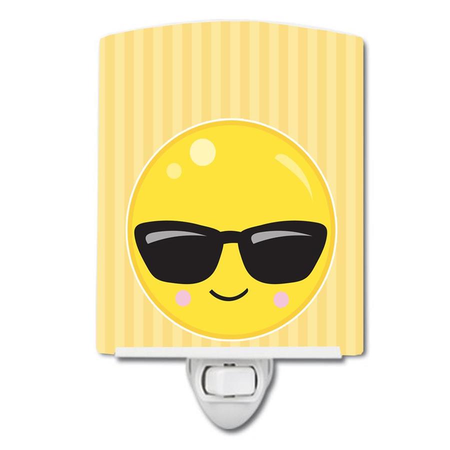 Caroline's Treasures Cool Sunglass Face Ceramic Night Light