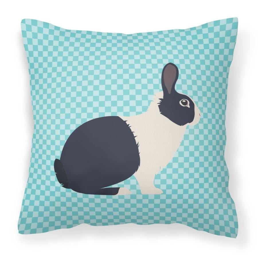 Caroline S Treasures Dutch Rabbit Blue Check Fabric Decorative