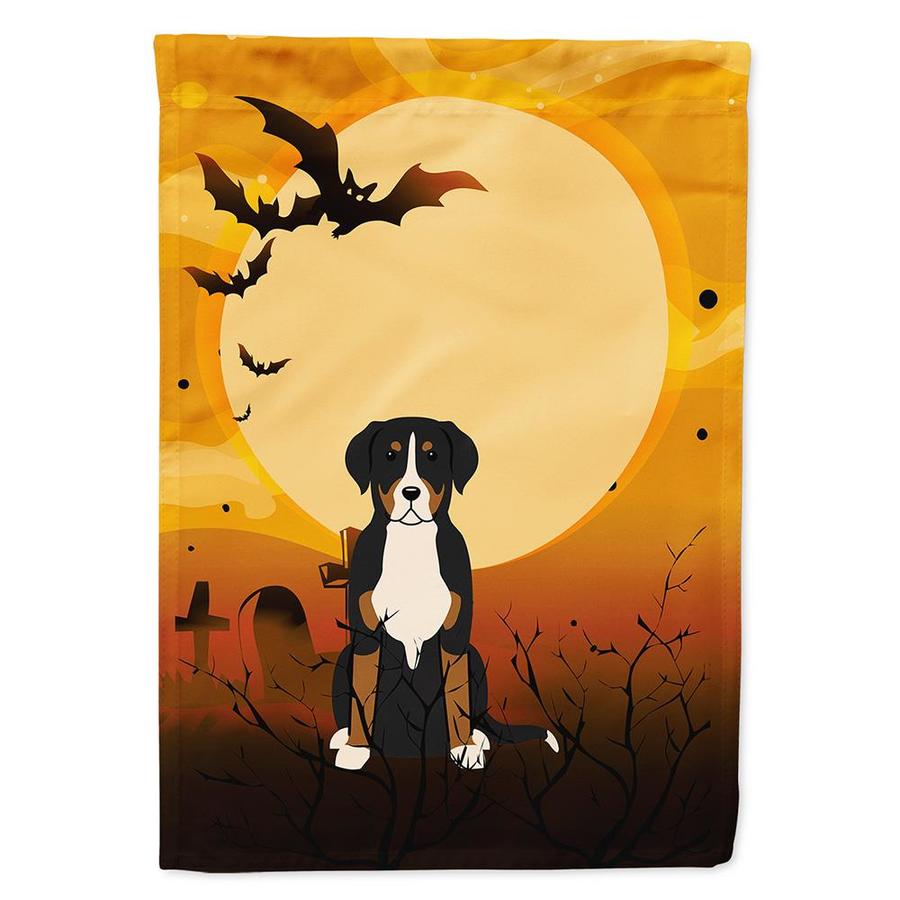 Caroline's Treasures Halloween Greater Swiss Mountain Dog Flag Garden Size