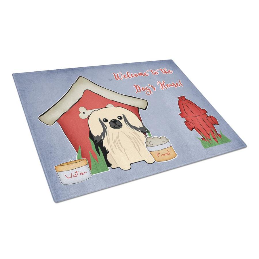 Caroline's Treasures Dog House Collection Pekingnese Cream Glass Cutting Board Large