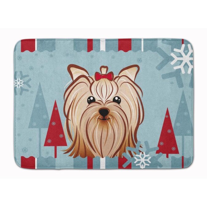 Caroline S Treasures Winter Trees 19 In X 27 In Microfiber Memory Foam Bath Mat In The Bathroom Rugs Shower Mats Department At Lowes Com