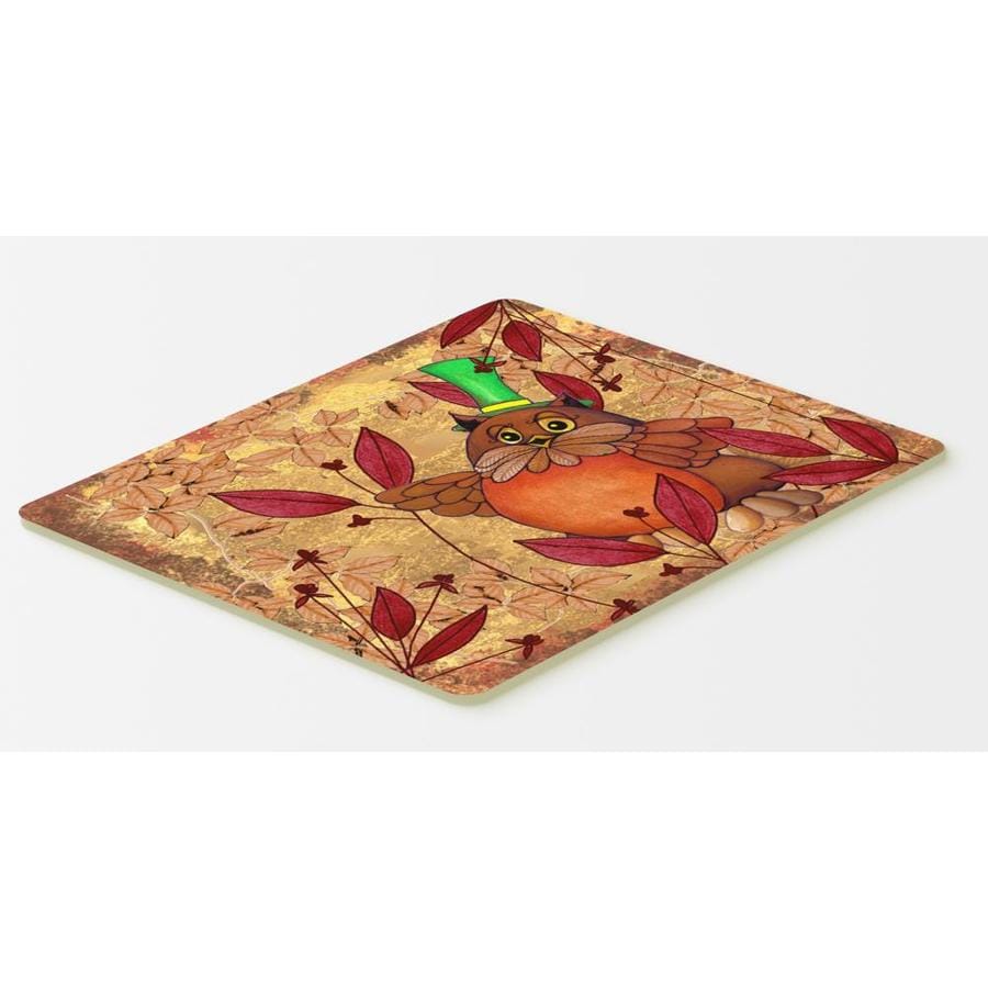 Caroline S Treasures Hootie Fall Owl Kitchen Or Bath Mat 20x30 At