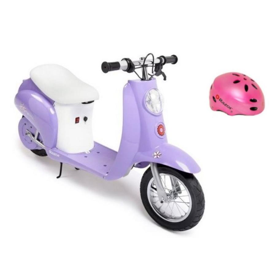 kids pink moped