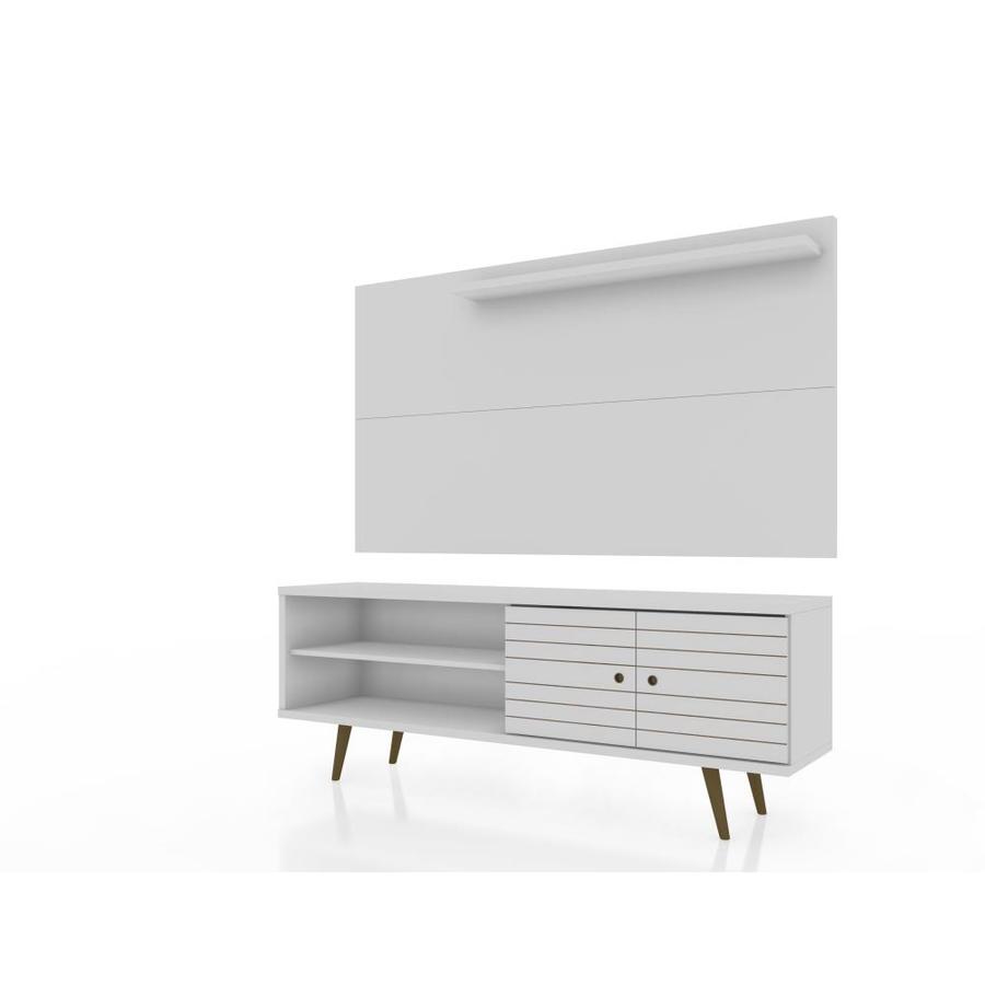 Manhattan Comfort Liberty 62.99-in TV Stand and Panel in White