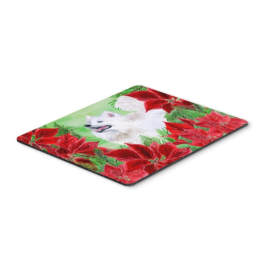 Caroline's Treasures Samoyed Poinsettas Mouse Pad, Hot Pad or Trivet