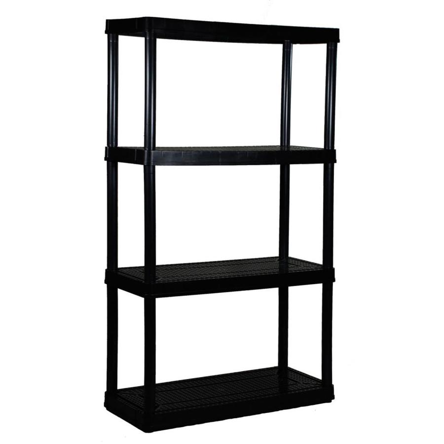 Gracious Living 4 Shelf Tier Medium Resin Indoor And Garage