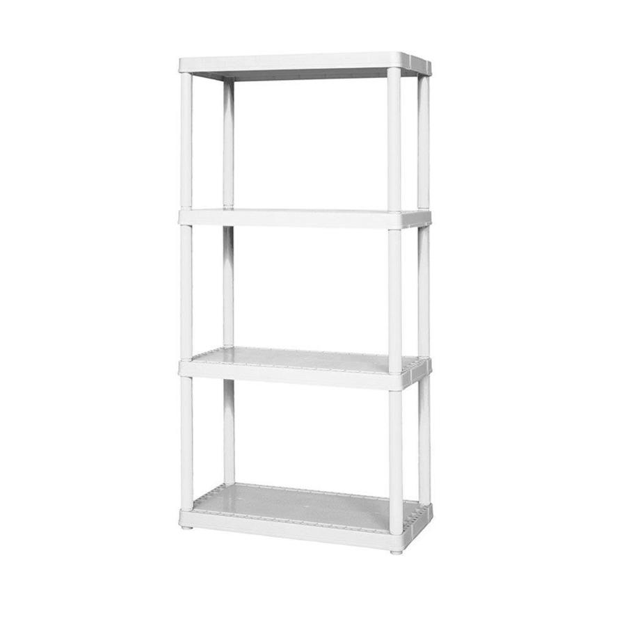 Gracious Living 24in D x 24in W x 48in H 4Tier Plastic Utility