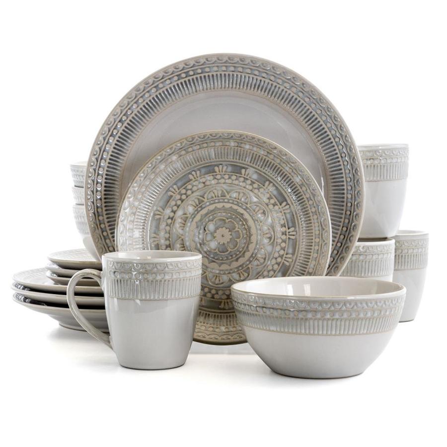 Gibson Offwhite Dinnerware in the Dinnerware department at